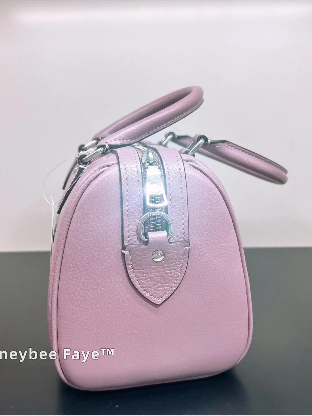 COACH Pink Leather Satchel Messenger Bag
